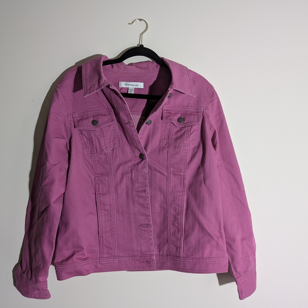 Croft & Barrow Fuchsia Jean Jacket